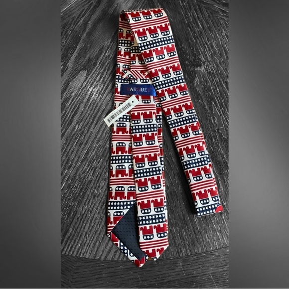 🇺🇸🐘Republican Elephant Patriotic Stars & Stripes Men’s Necktie! - Picture 7 of 15